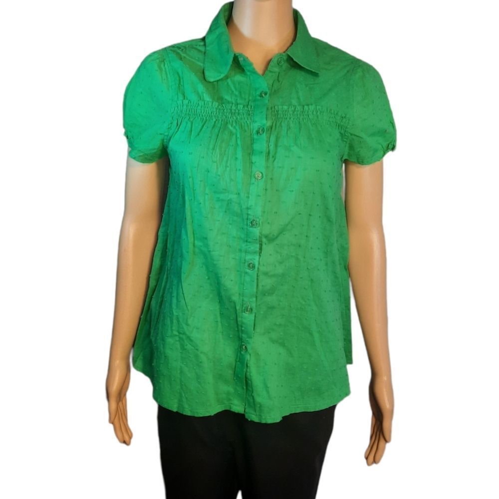 Azizย shirt Button down Green Size Large